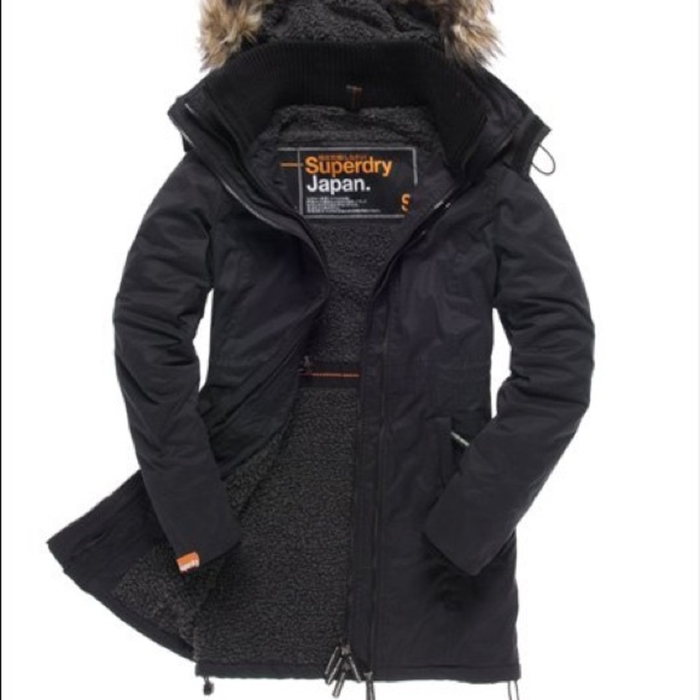 Superdry windcheater fleece lined winter jacket